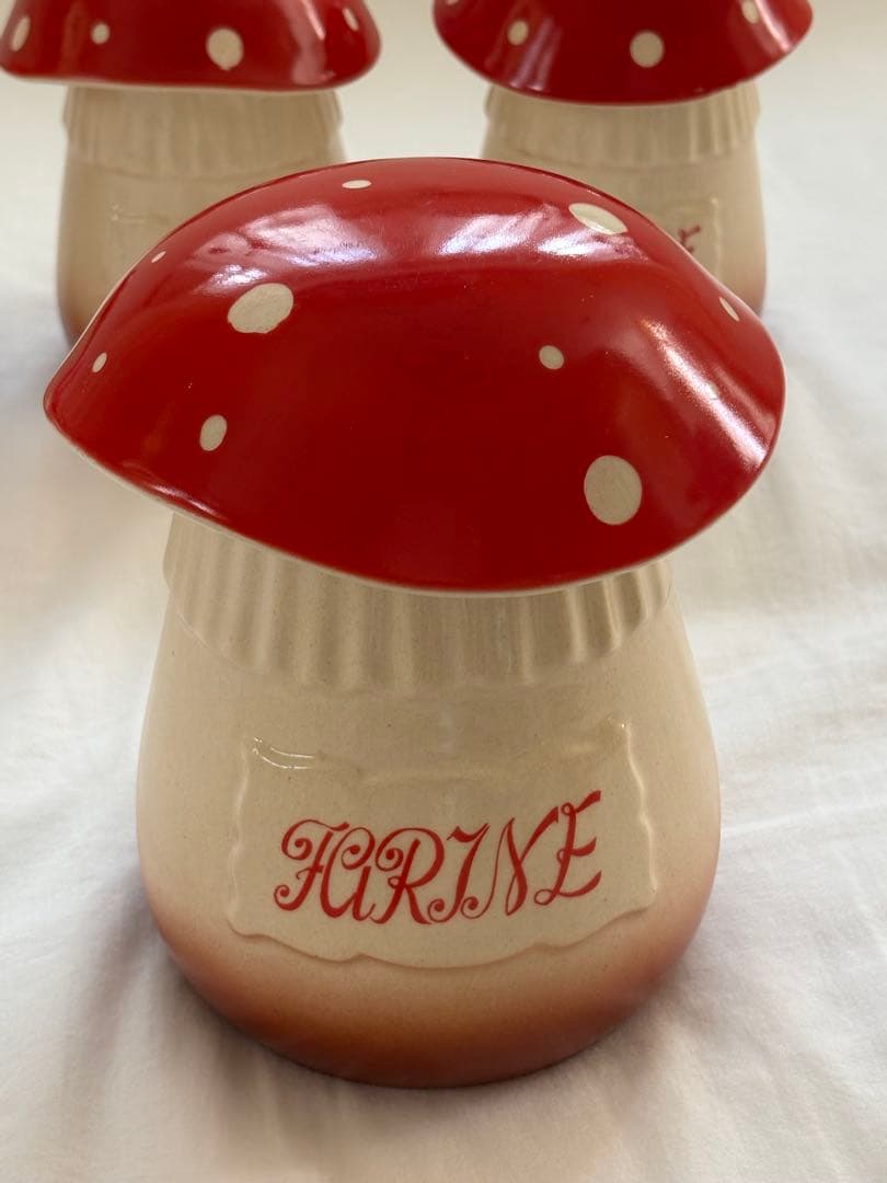 フランスアンティーク きのこ キャニスター 5個セット