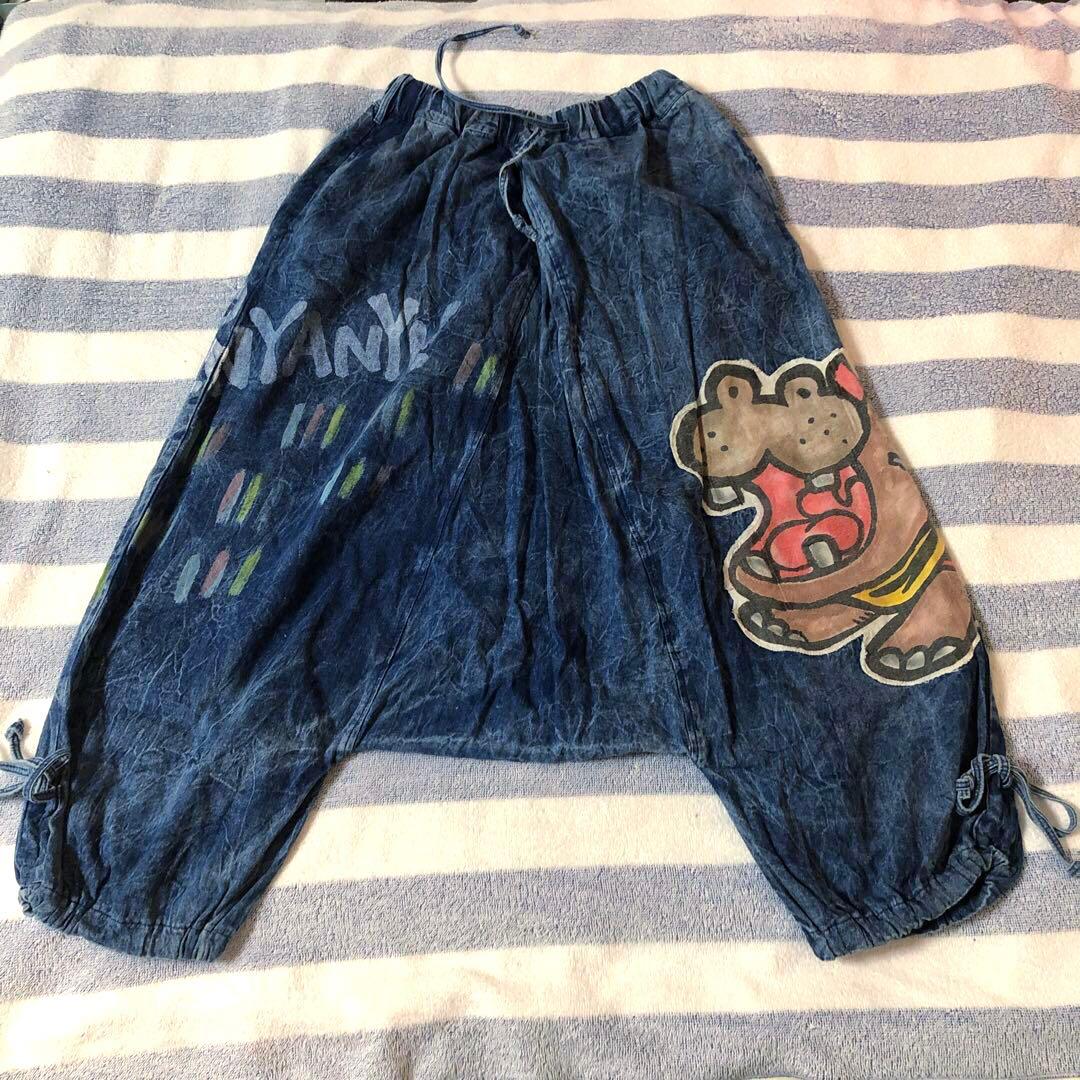 エルロデオ EL RODEO サルエルパンツ ジーンズ おしゃれ アニマル カバ