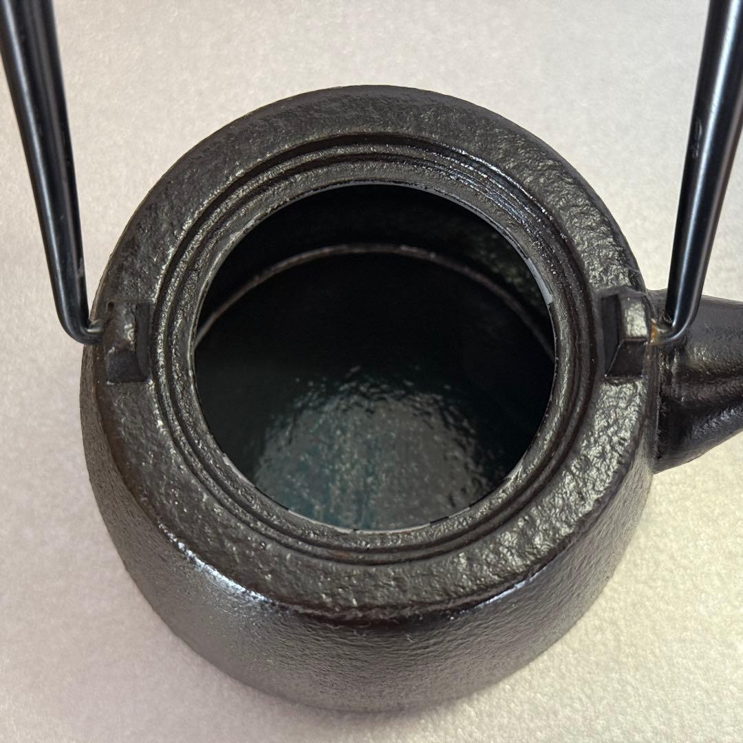 煎茶器 煎茶道具 鉄瓶 急須 350ml 小鉄瓶 瓶座 瓶台 【新品未使用】