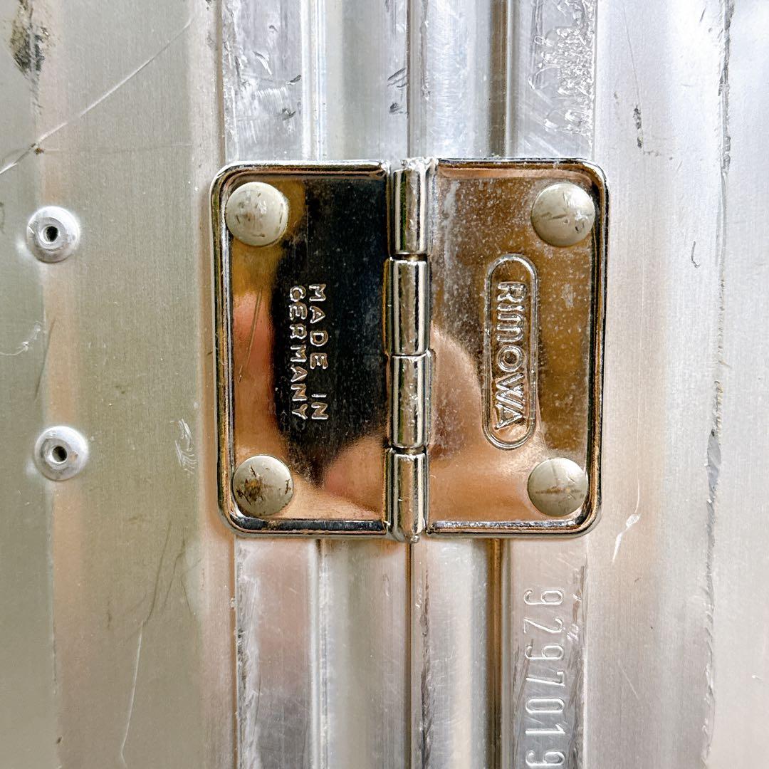 【希少】 RIMOWA 929.70 2輪ローリングトロリー ビンテージ 青ロゴ