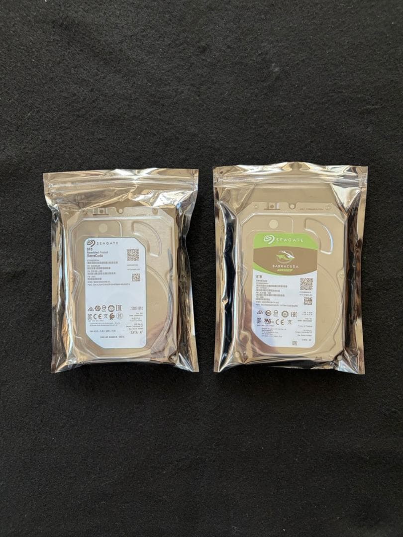 Seagate BarraCuda 8TB HDD x 2 16TB ③