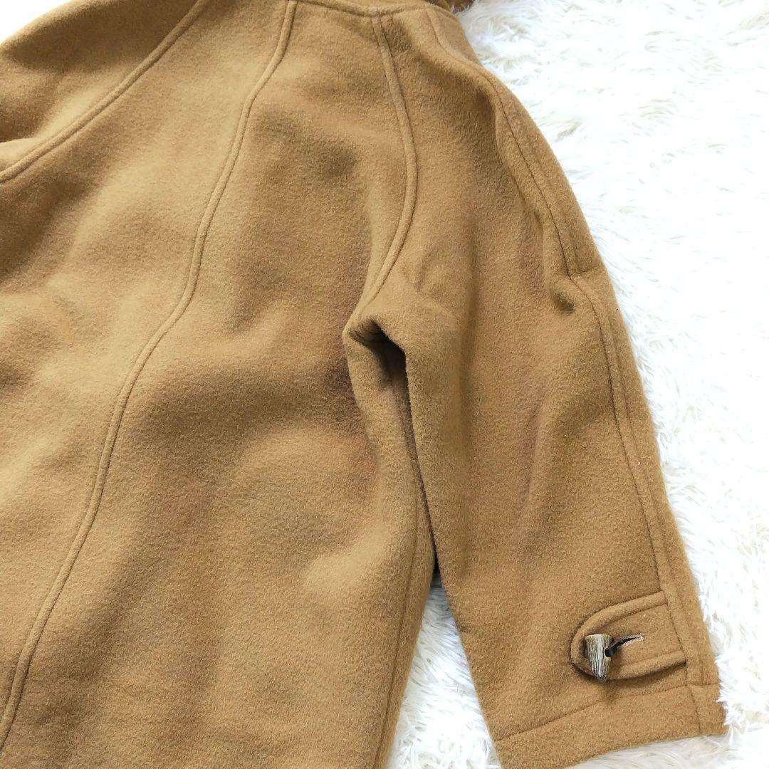 バーバリーズ　ダッフルコート　キャメル　ノバチェック　140