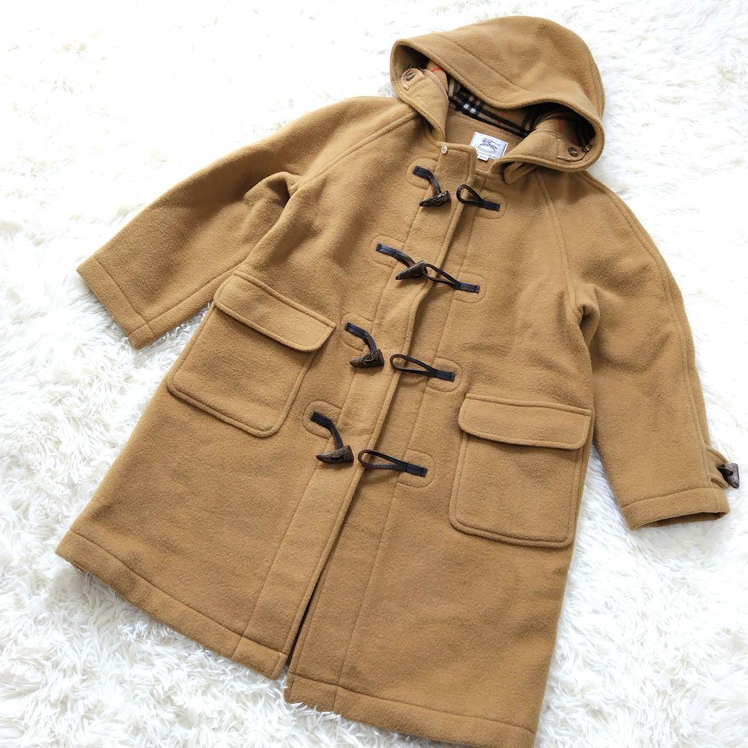 バーバリーズ　ダッフルコート　キャメル　ノバチェック　140