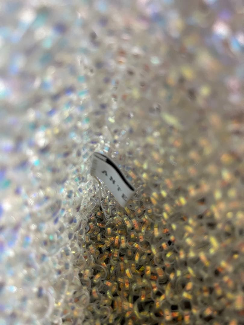 アンテプリマ　ワイヤーバッグ　オーロラホワイト　エコバッグ付き