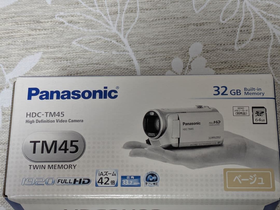 【美品】Panasonic HDC-TM45 デジタルハイビジョンビデオカメラ