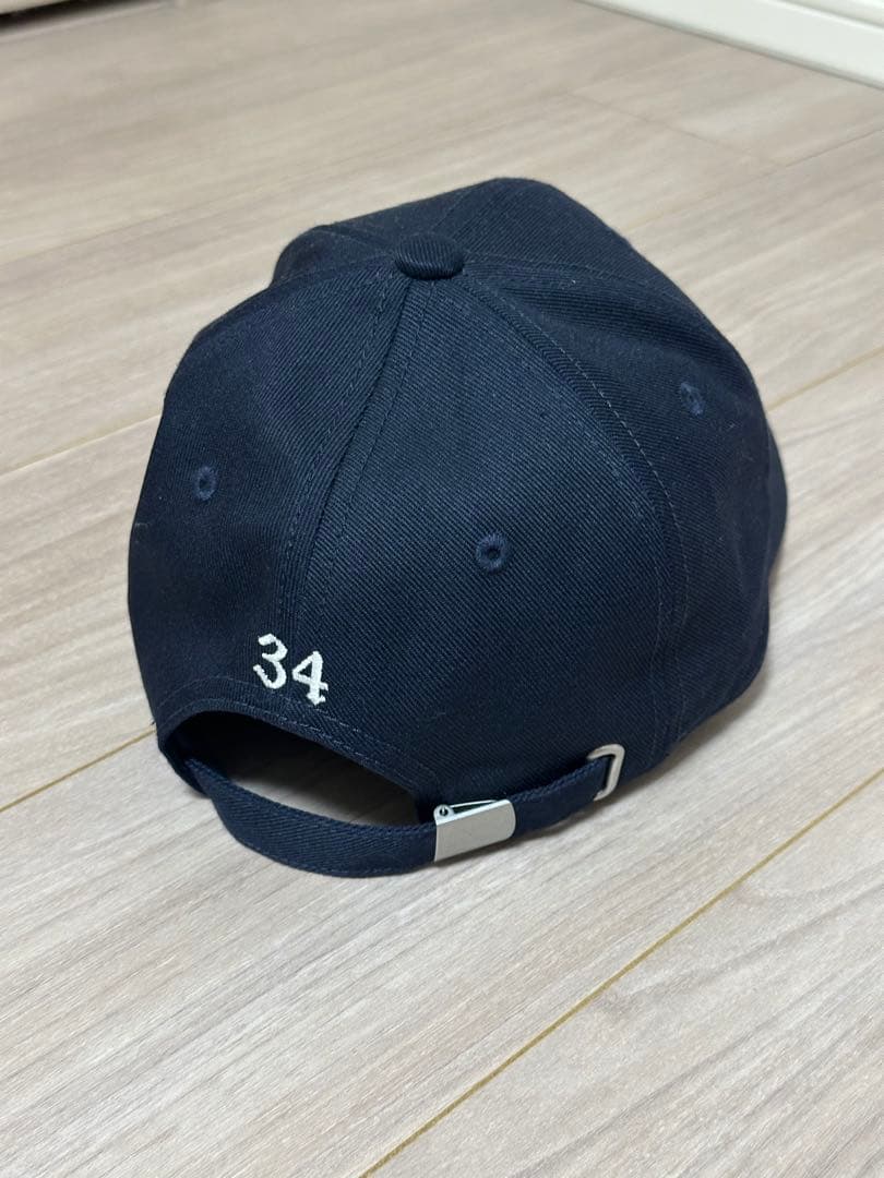 AMBUSH GOTHIC LOGO CAP ベースボールキャップ ネイビー