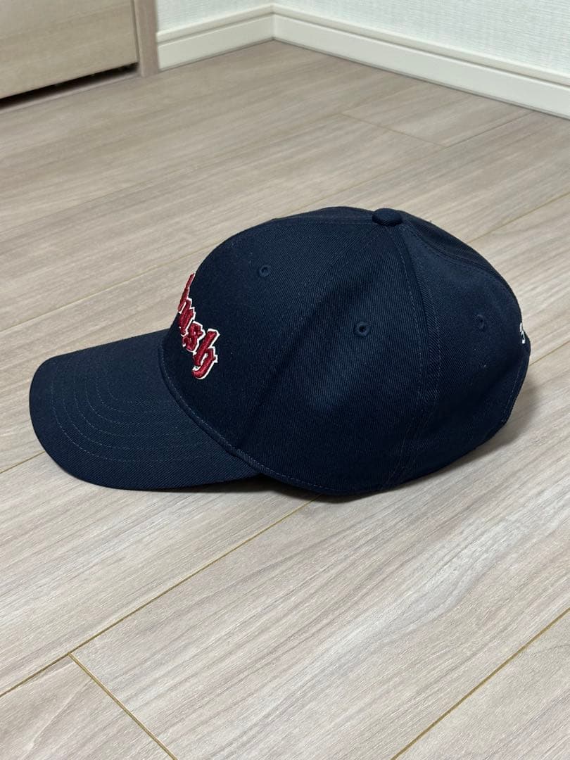 AMBUSH GOTHIC LOGO CAP ベースボールキャップ ネイビー