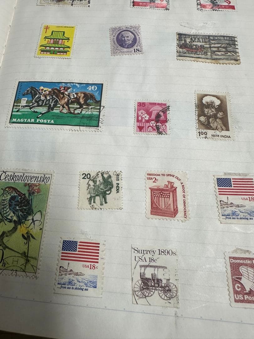 昭和50年〜　切手集　約1万枚　日本/海外