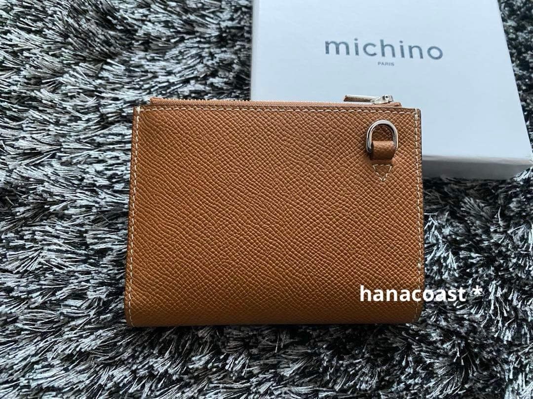 michino Paris ミチノ　パリ　バイフォルドジップウォレット　ゴールド