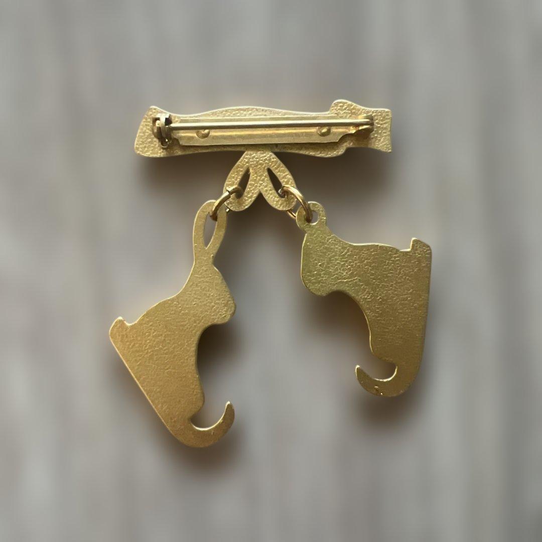 エルメス ブローチ　アイススケート靴 アクセサリー