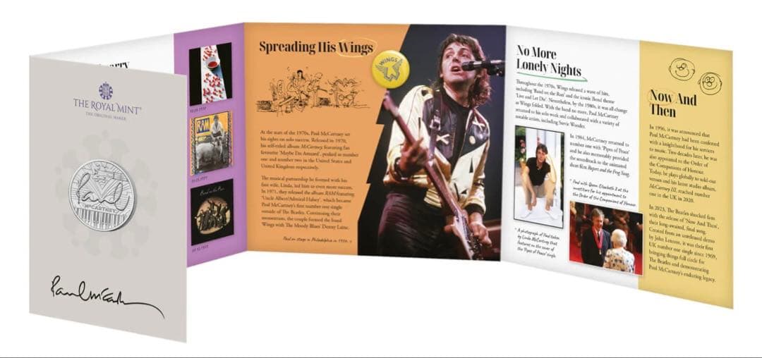 ★ジョンレノンポールマッカートニー英国記念限定5ポンドレアSETビートルズ
