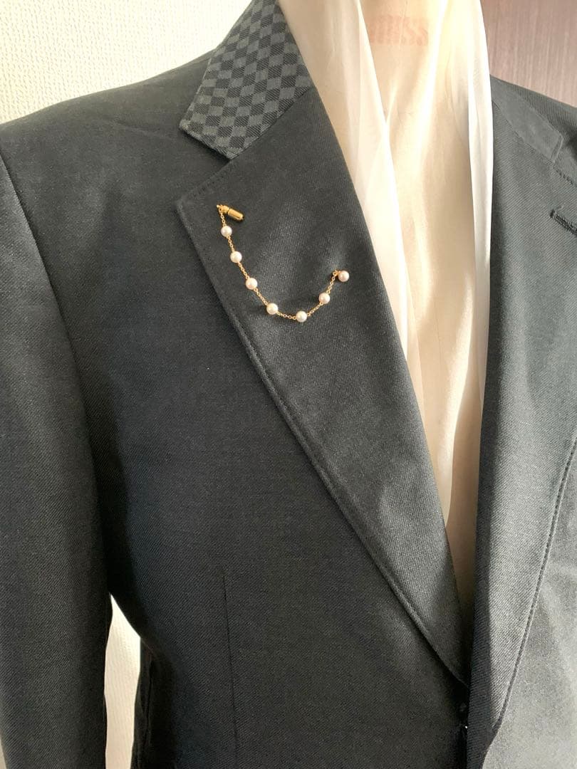 専用です。☆MIKIMOTO☆揺れるパールロングブローチMIKIMOTO.K18