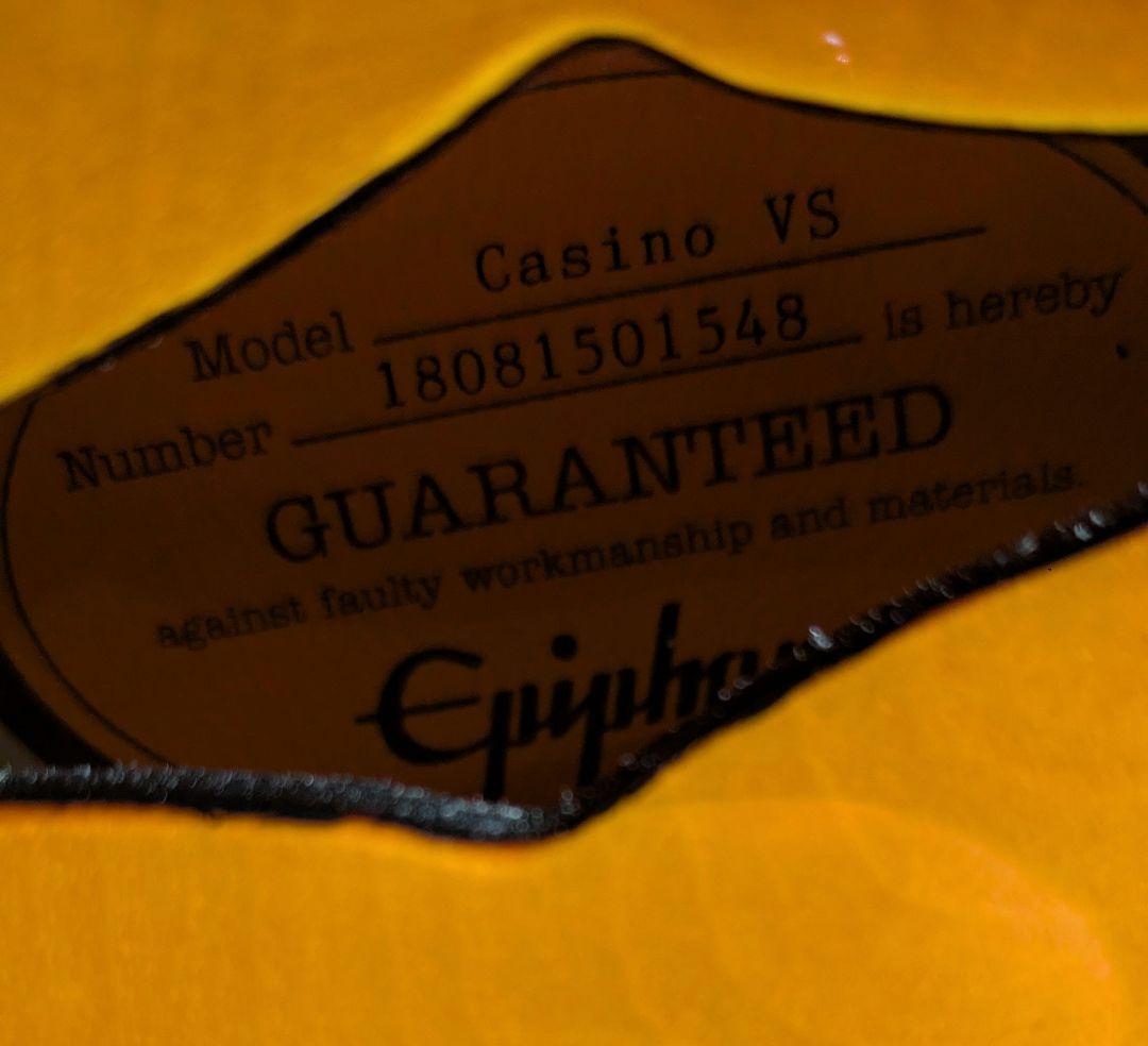 Epiphone Casino VS エピフォン　カジノ　ギター フルアコ