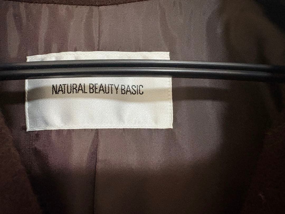 ナチュラルビューティーベーシック ビッグカラーダブルチェスターコート 24AW