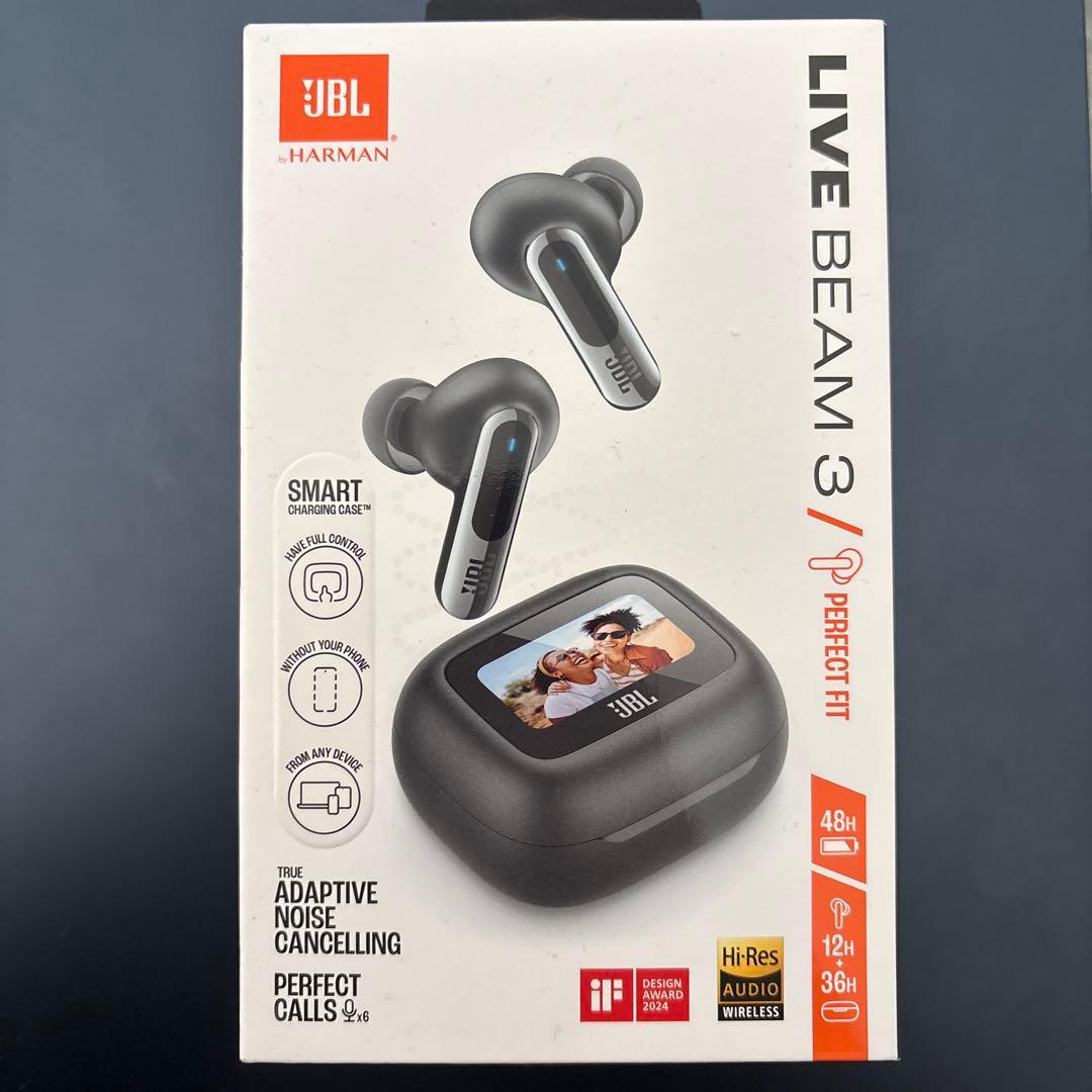 JBL LIVE BEAM 3 ワイヤレスイヤホン　ブラック