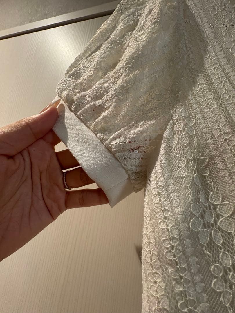 ホワイトドレス スパンコールドレス　キャバドレス