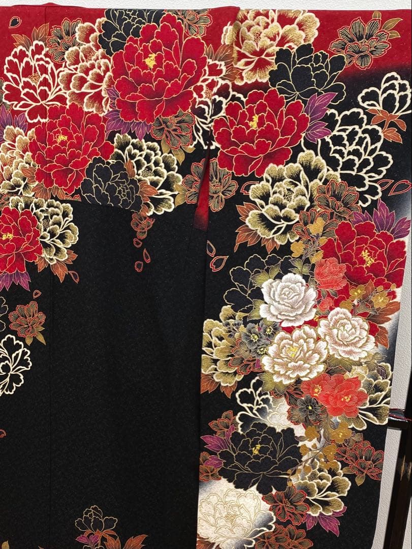 振袖 豪華 銀通し 金彩 グリッター箔 紋意匠 身丈170cm 撥水加工済