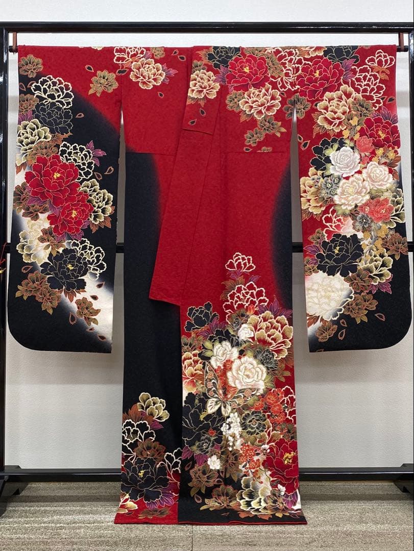 振袖 豪華 銀通し 金彩 グリッター箔 紋意匠 身丈170cm 撥水加工済