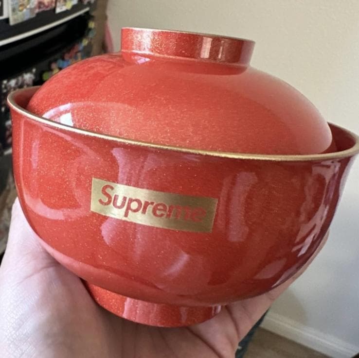新品未開封 23FW Supreme Zoni Glitter Bowl Red