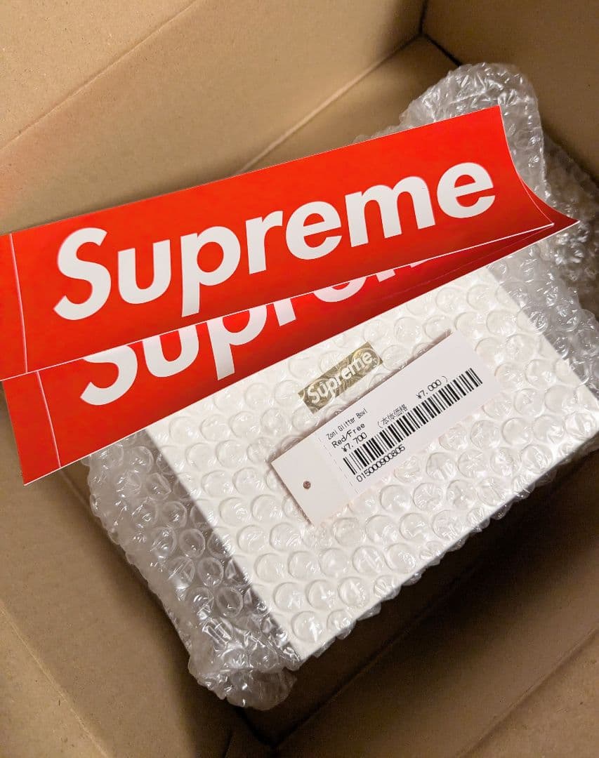 新品未開封 23FW Supreme Zoni Glitter Bowl Red