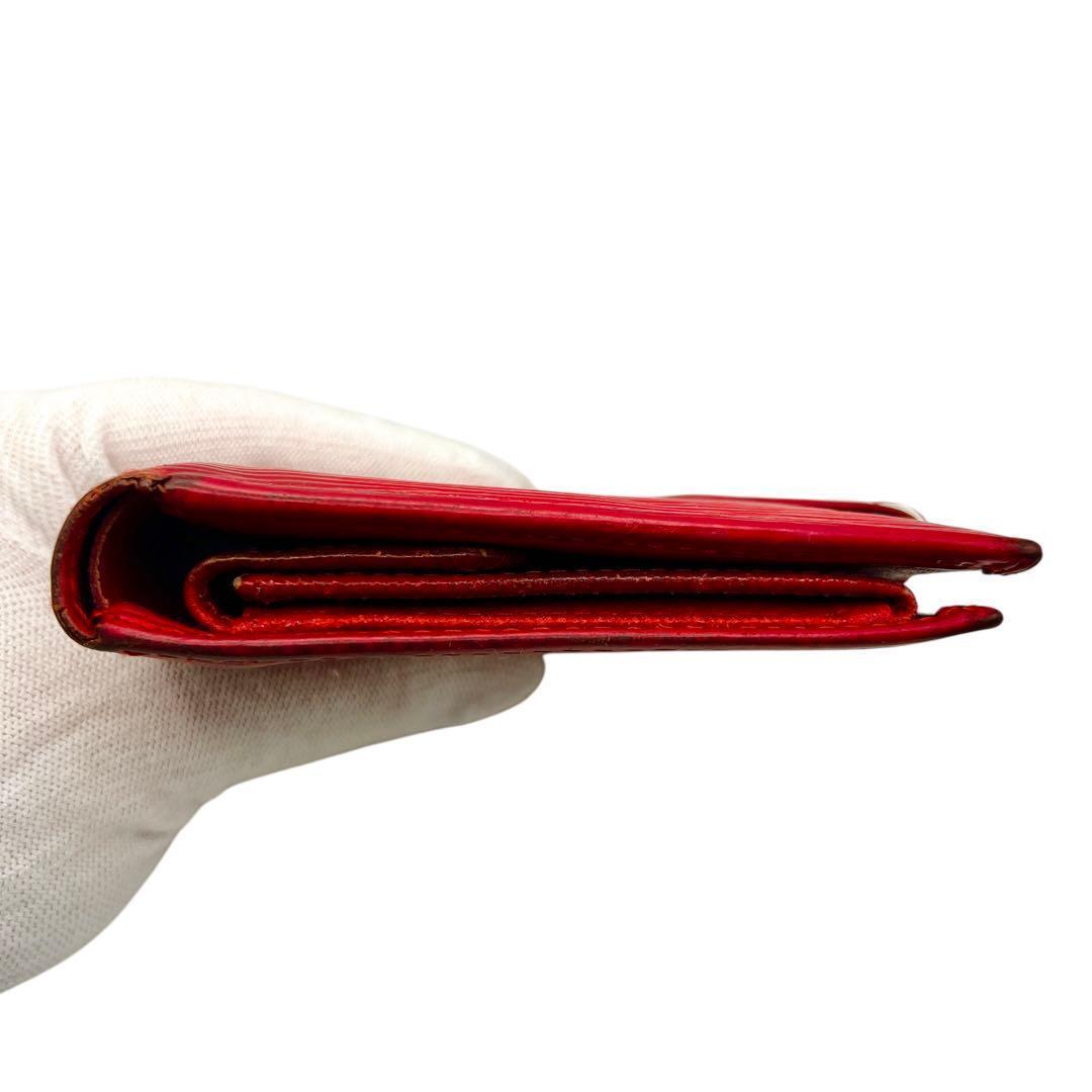 Louis Vuitton エピ レッド レディース 折財布 7101
