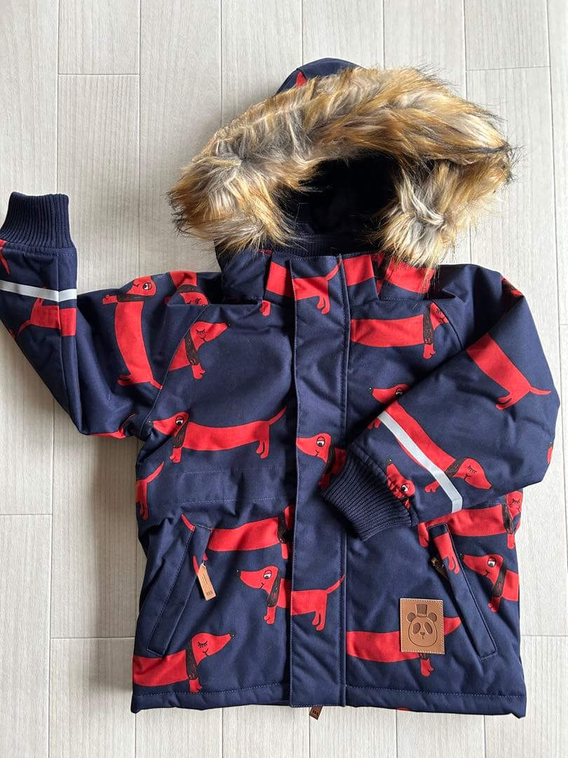 ミニロディーニ|ダックス犬柄ジャケット|size92-98