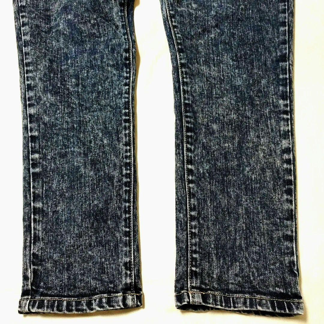 glamb　ラスティデニムイージーパンツ　ケミカルウォッシュ加工　インディゴ　2