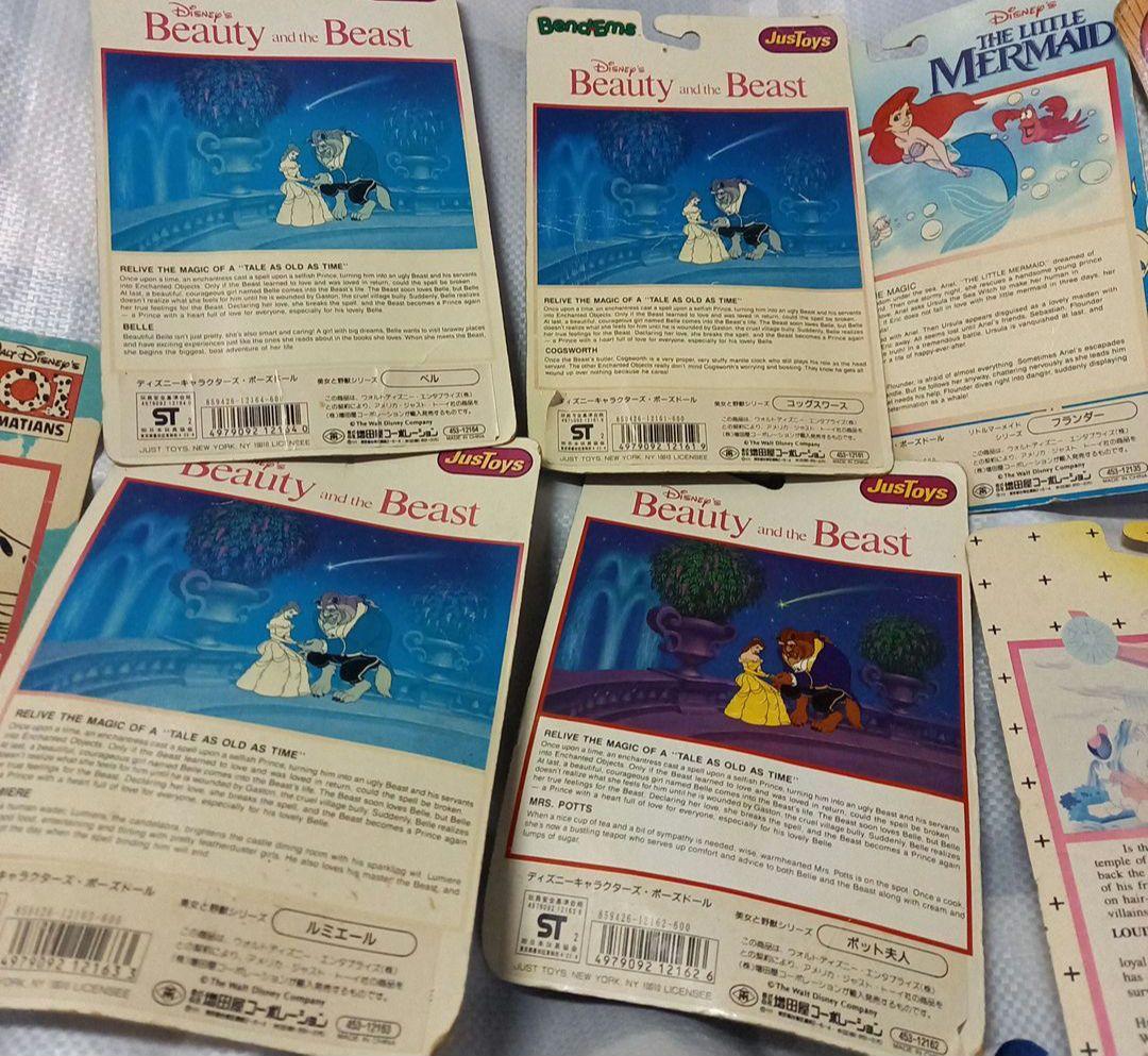 激レア☆JusToys☆Disney ☆ポーズドール☆美女と野獣、ダックテール他