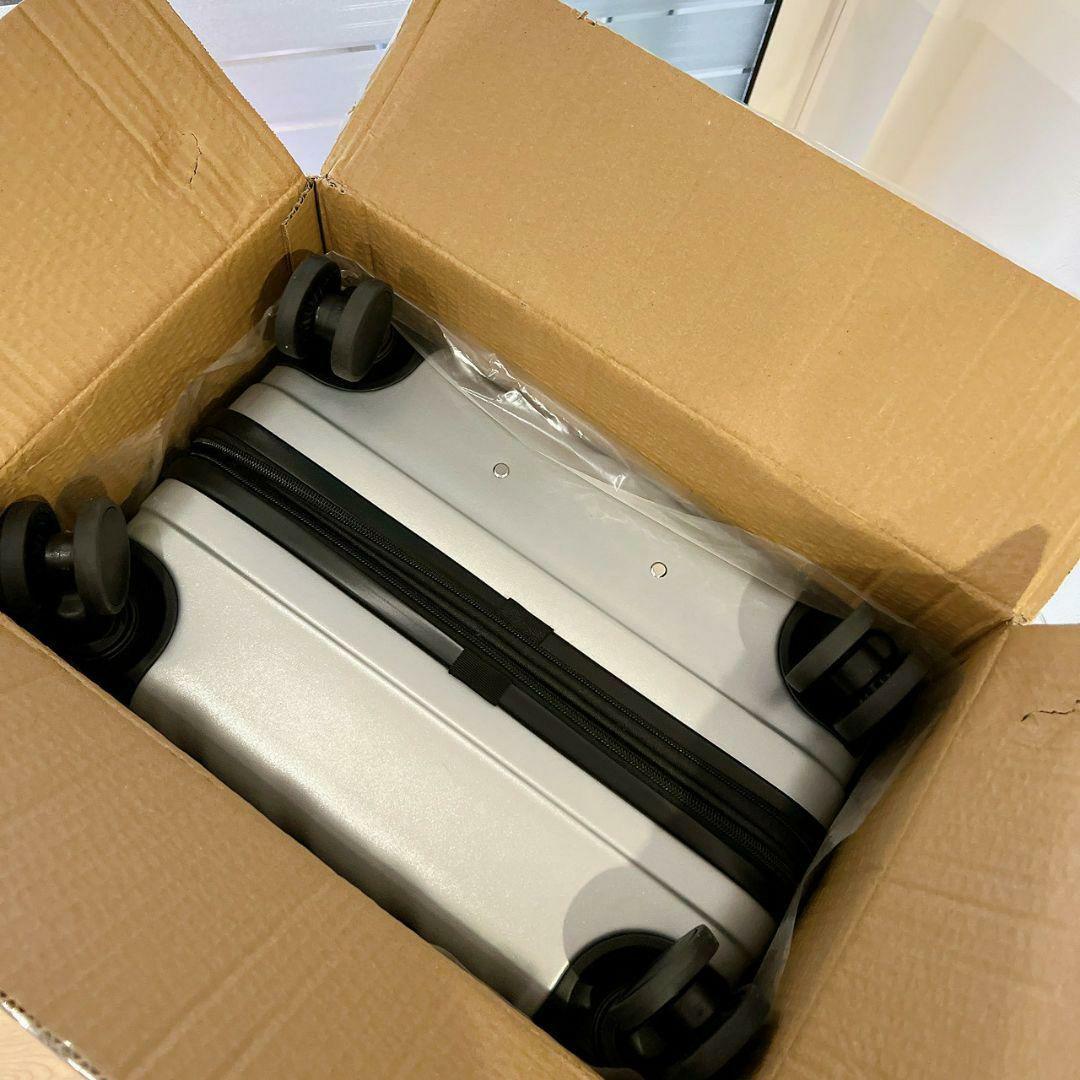 新品 スーツケース Lサイズ 100L キャリーケース 大容量 TSA シルバー