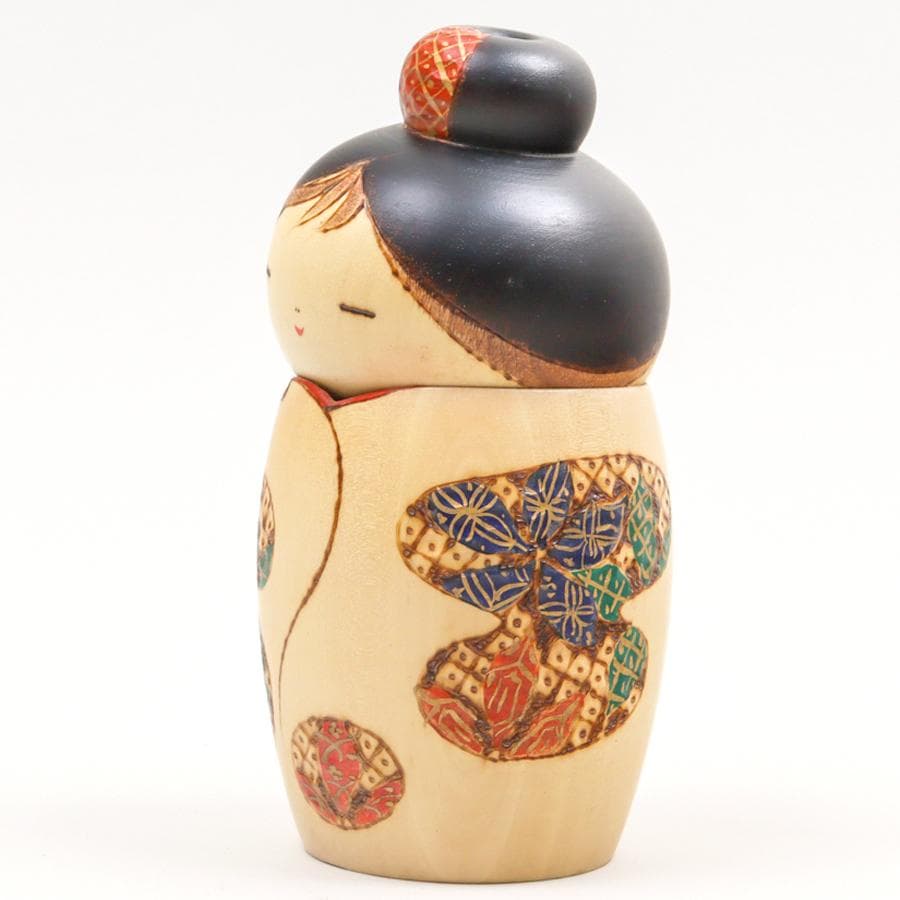 加藤龍雄 創作こけし 郷土玩具 置物 栞 箱付き