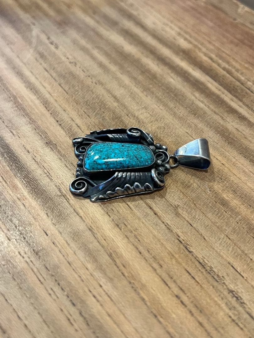 平*＊様 インディアンジュエリー　ターコイズ　ナバホ　ペンダント　H.spenc