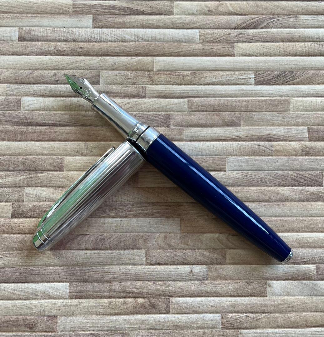 カランダッシュレマン バイカラー万年筆 廃番色 ブルーナイトF