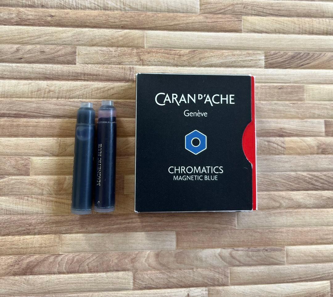 カランダッシュレマン バイカラー万年筆 廃番色 ブルーナイトF