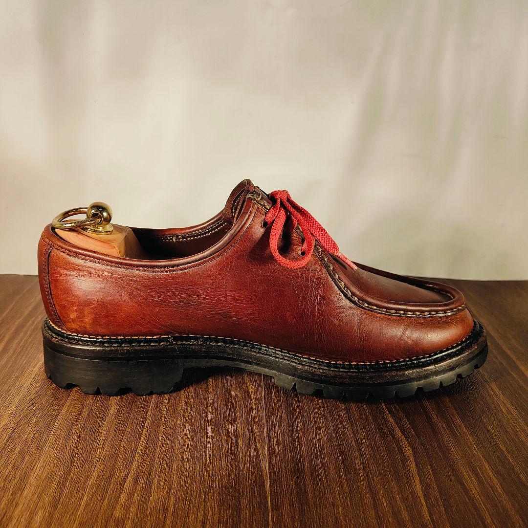 【高級ヴィンテージ】国内レザー工房製　Uチップ厚革オイルドレザー シャンボード系