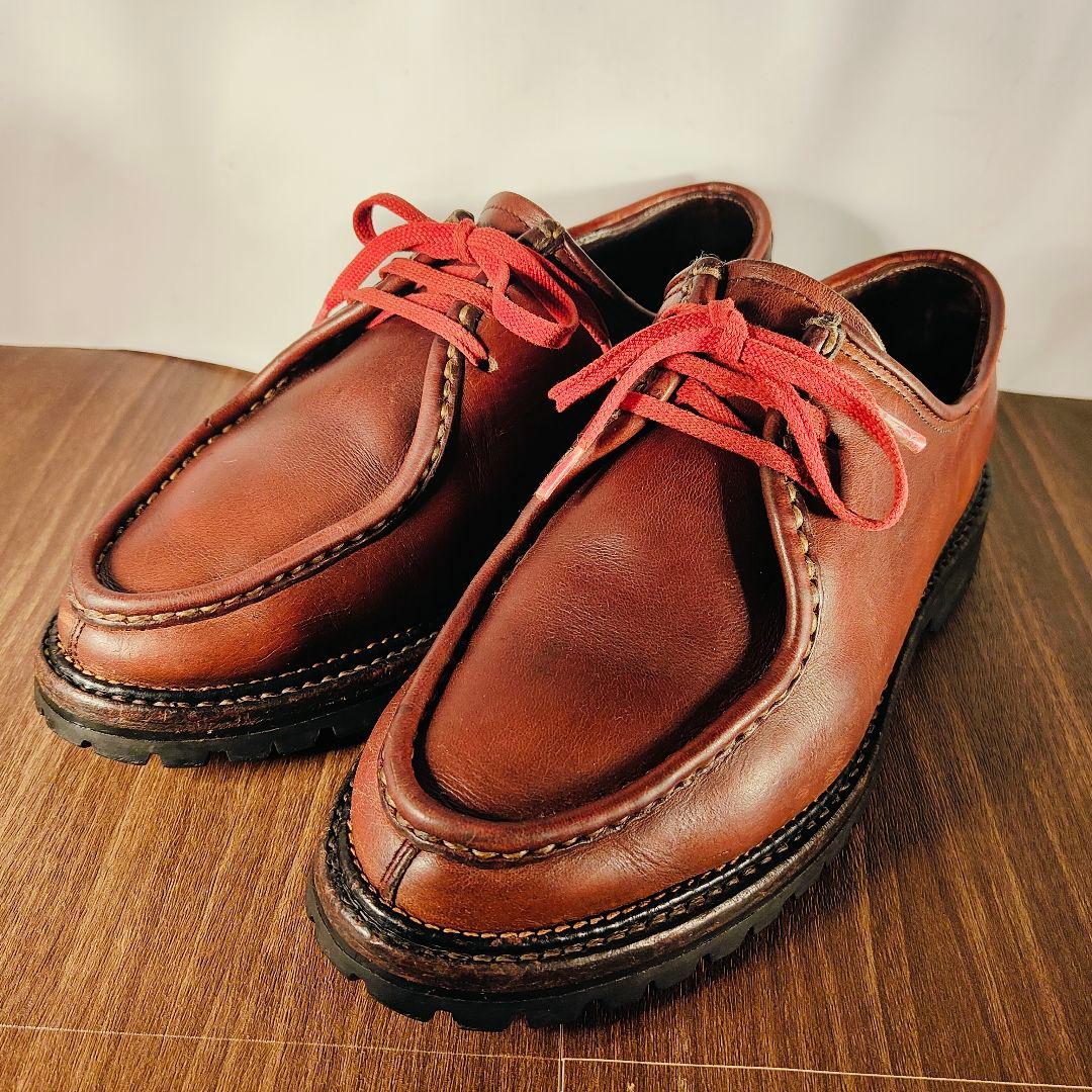 【高級ヴィンテージ】国内レザー工房製　Uチップ厚革オイルドレザー シャンボード系