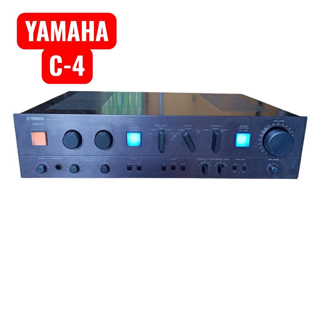 YAMAHA C-4 プリアンプ 動作確認ですがジャンク