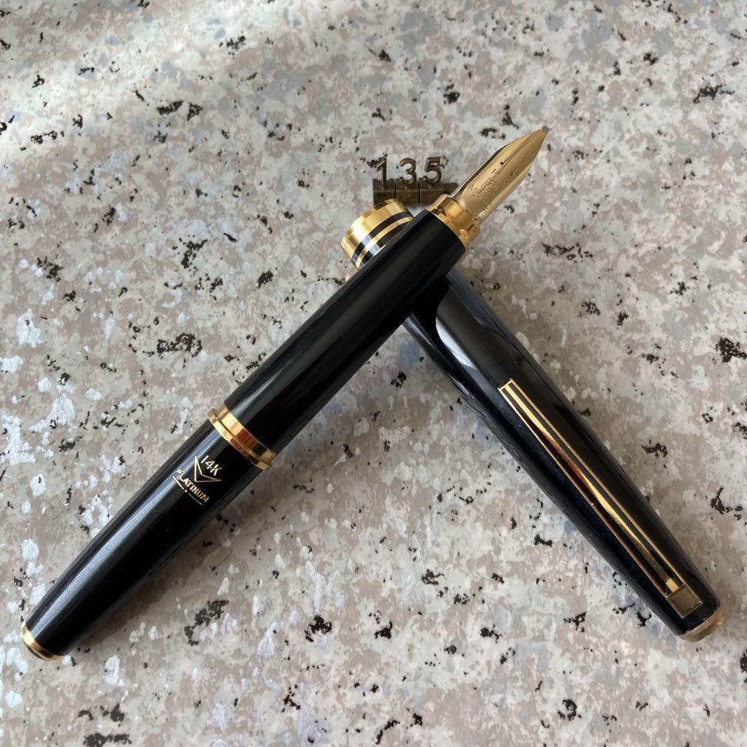 #135 オーバーホール済み 万年筆 プラチナ MUSIC 14k