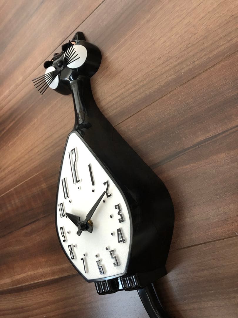 50sレプリカ SIMONE CAT CLOCK 掛け時計
