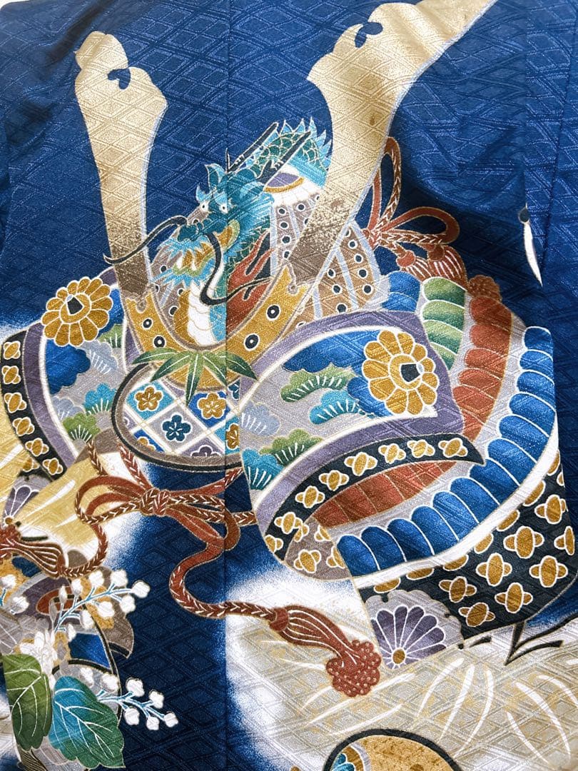 人気の兜柄♡七五三　5歳　男の子　セット　一式　紺色系