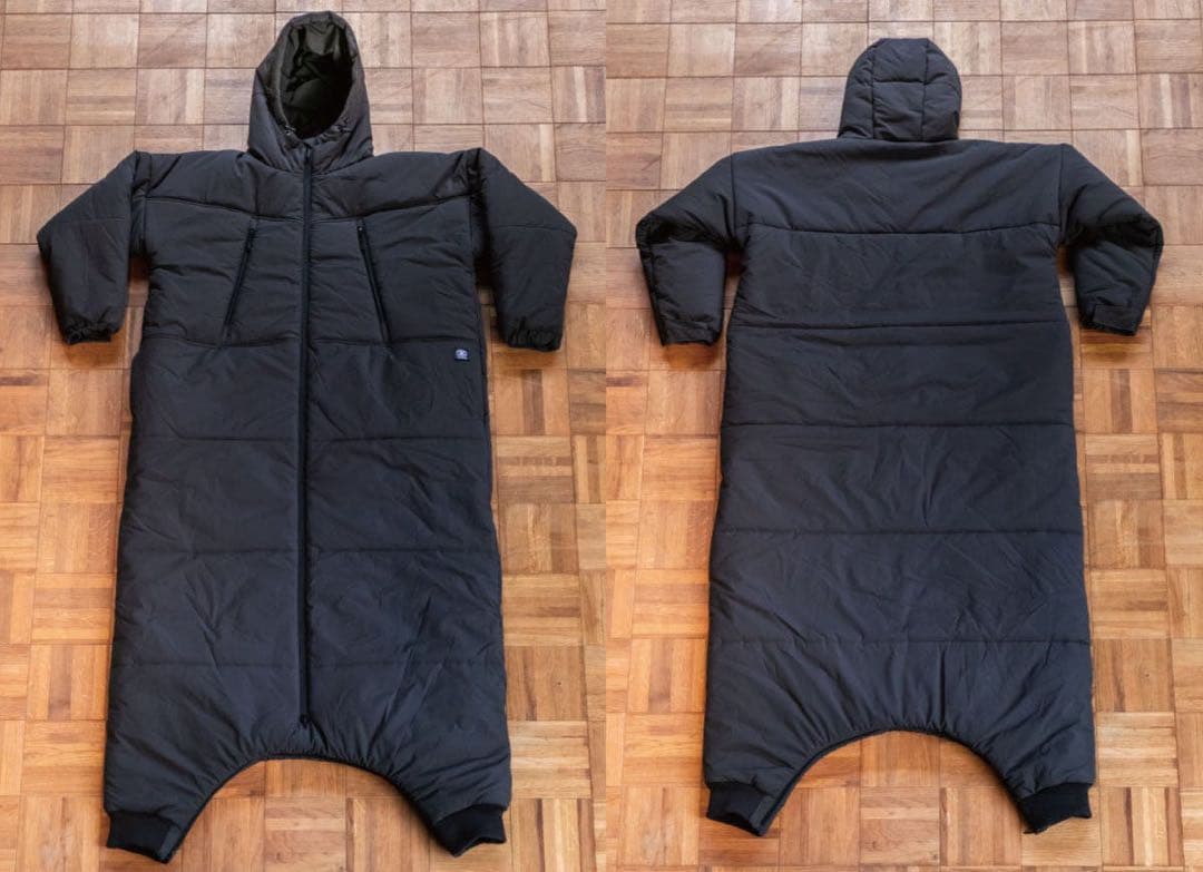 着る寝袋「モモンガ」エクストラ｜チャコール｜Mサイズ｜2024年モデル