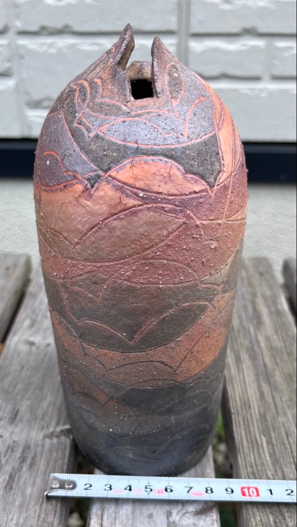 笠間焼　渡辺信雄　作　壺