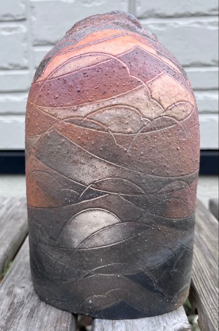 笠間焼　渡辺信雄　作　壺