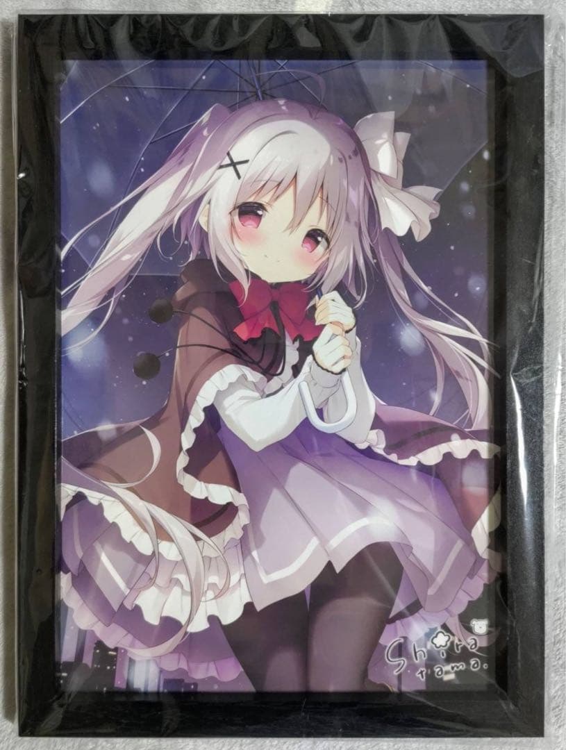 たまこてん２ 京都巡回展 星空鉄道とシロの旅 額付 サイン入り ミニアートグラフ