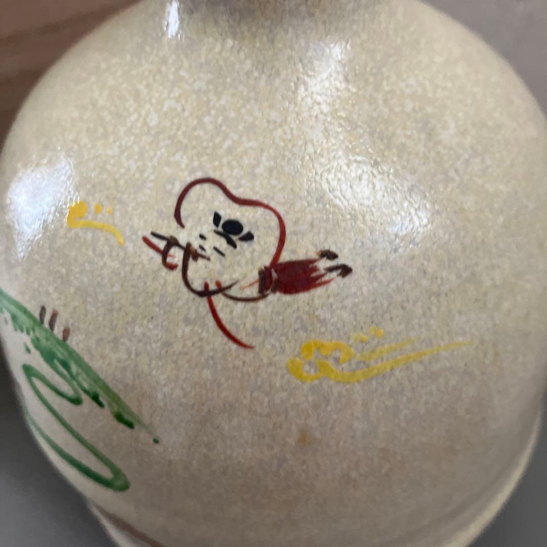 花入　赤膚焼　正人窯　大塩正人