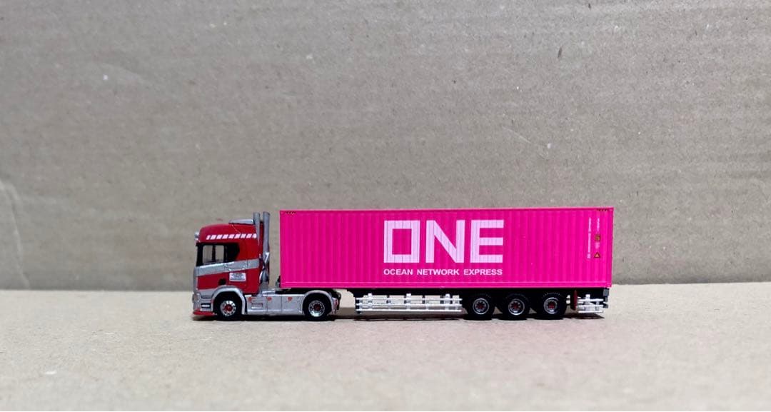 レ*オ様 スカニアコンテナ運搬セミトレーラー朗堂製コンテナ　トラックトレーラーコ