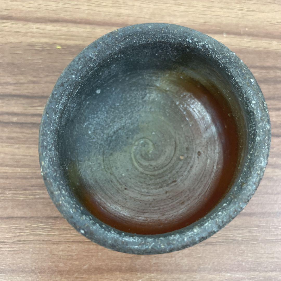 【骨董品】備前焼 清杯 ぐい呑 (No.16)