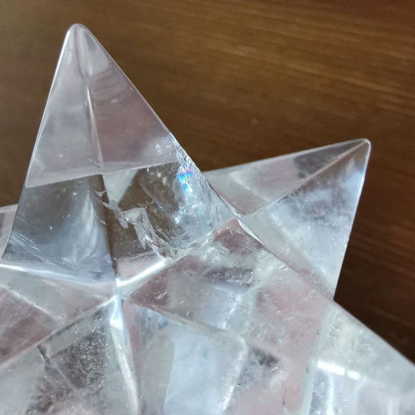 透明感良 虹入り 水晶 アステロイド B