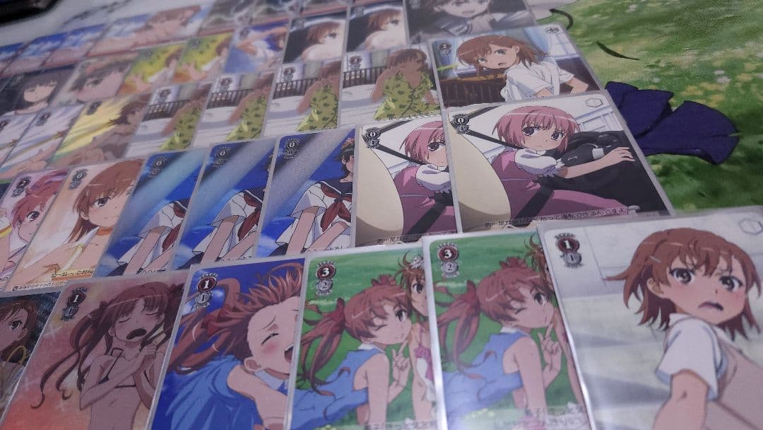 ヴァイスシュヴァルツ とある科学の超電磁砲 デッキ スリーブ 御坂美琴 サイン