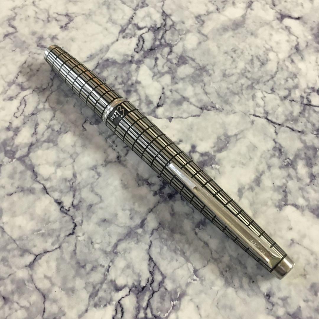 #0202 オーバーホール済み 万年筆 PILOT Elite 全格子 18k