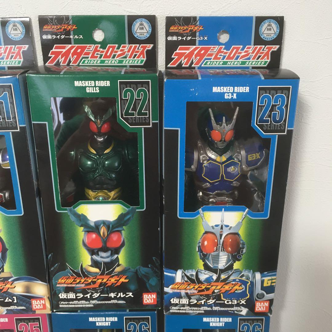 仮面ライダーアギト＆龍騎（×13箱セット）ソフビ　ライダーヒーローシリーズ